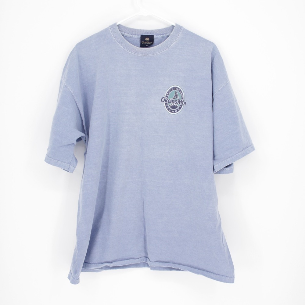 Yesterday Men's Blue Graphic Short Sleeve T-Shirt Size XL